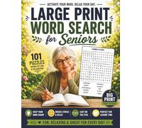Large Print Word Search for Seniors: Easy-to-Read Relaxing Puzzle Book with 101 Fun Brain Games for Adults and Seniors