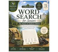 Large Print Word Search for Seniors: Nature: The Nature & Outdoors Edition - Easy, Relaxing Large Print Puzzles of Birds, Gardens & Wildlife for Adults, Seniors & Dementia-Friendly Memory Care