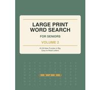 Large Print Word Search for Seniors: Volume 2 - 40 All-New Relaxing Large Print Puzzles with Big, Easy-to-Read Letters: Holidays, Food, Travel, Animals and More