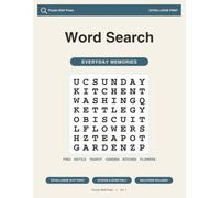 Large Print Word Search for Seniors with Dementia - Everyday Memories: Gentle, Extra-Large 40-Point Puzzles for Memory Care | Easy Across-and-Down ... Together (Word Search for Seniors, Book 1)