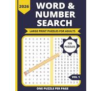 Large Print Word Search & Number Search: 120 Easy Puzzles for Adults & Seniors | 60 Word Searches + 60 Number Searches