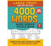 Large Print Word Search Puzzle Book for Adults and Seniors Vol. 1: Large Print Word Searches with Easy to Read Print and Various Themes Perfect for ... for Vacations, Holidays and Free Times
