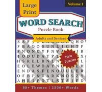 Large Print Word Search Puzzle Book for Adults & Seniors: Easy-to-Read Puzzles for Memory Support, Stress Relief & Cognitive Wellness