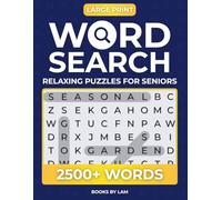 Large Print Word Search Puzzle Book for Seniors: 180 Easy-to-Read Puzzles for Relaxation and Brain Boosting Fun | Big Font Size | Variety of Themes & Difficulty