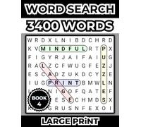 Large Print Word Search Puzzles (Book 4): 3400 Words - 144 Puzzles - For Adults, Seniors, and Teens (Paperback)