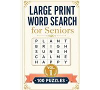 Large Print Word Search Puzzles for Seniors: 100 Easy to Read Brain Games with Extra Large Font for Adults | Activity Book Volume 1: 100 Easy-to-Read ... & Activities for Adults, Seniors & Elderly