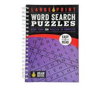 Large Print Word Search Puzzles Purple: More Than 200 Puzzles to Complete (Brain Busters)