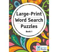 Large Print Word Search Puzzles: Word Finds Puzzle Books for Seniors, Adults and Children: 1