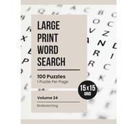 Large Print Word Search: Relaxing Puzzles for Adults & Seniors (Volume 24: Birdwatching)