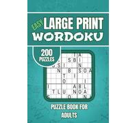 Large Print Wordoku Puzzle Book for Adults: Like Sudoku but With Words - 200 Easy Level Games in Handy Pocket Size