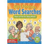 Large print Wordsearches for Seniors: Easy to read, Word search, Many topics, Adults, Seniors, Teens, Brain training, Gift, Birthday, Christmas, ... visit, Paperback, 50 puzzles 8.5 x11 inches