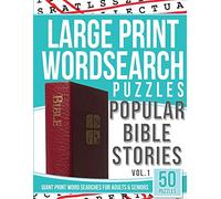 Large Print Wordsearches Puzzles Popular Bible Stories: Giant Print Word Searches for Adults & Seniors