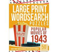 Large Print Wordsearches Puzzles Popular Movies of 1943: Giant Print Word Searches for Adults & Seniors