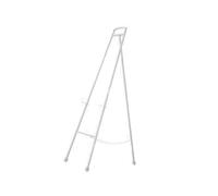 Large Professional Exhibition Easel,Floor Standing Easel with Chain Support, Metal Display Easel for Wedding Sign Poster(White)