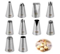 Large Professional Icing Piping Nozzles, Star Extruder for Cupcake and Cake Decoration, the Ideal Tool for Pastry Lovers