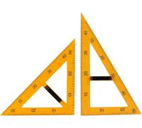 Large Protractor 2Pack Big Digital Triangle Ruler Teaching Ruler Tool Math Teaching Compass Protractor for Engineer Dry Erase Board (#1)