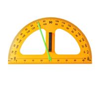 Large Protractor for Teachers Blackboard Protractor 50cm 180 Degree Protractor 2 in 1 Protractor and Compass Big Digital Design Math Teaching Compass Protractor for Engineer Teacher