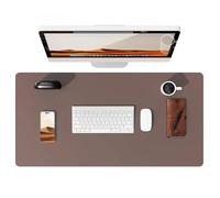 Large PU Leather Desk Mat Non-Slip Office Mouse Pad Laptop Protector