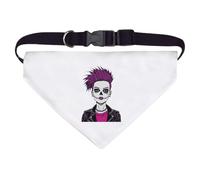 Large 'Punk Zombie Girl' Dog/Cat/Pet Bandana (PD00057416)