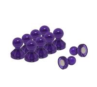 Large Purple Acrylic Push Pin Office Magnet for Fridge, Whiteboard, Noticeboard, Filing Cabinet - 21mm dia x 26mm tall - Pack of 100