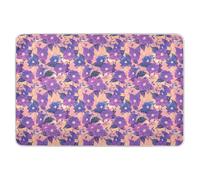 Large Purple Flowers Extra Large Resuable Baby Bed Pad Soft Absorbent Diaper Changing Mat Portable Bed Liners for Infant Toddler 52" L x 34" W