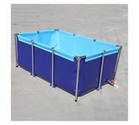 Large PVC Canvas Fish Pond for Koi & TurtlesWeatherResistant Aquaculture Pool Indoor Storage Tank YearRound Use (x 1m x 0.8m)