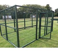 Large PVC Coated Green Outdoor Animal/Pet Run 12ft x 8ft Dog Run (Without a roof.)