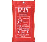 Large Quick Release Fire Blanket, 1 Metre, Pack of 4