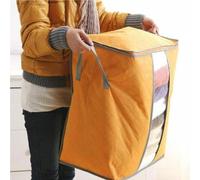 Large Quilt Storage Bag Clothing Organizer Storage Box Foldable Portable Dustproof Closet Bamboo Charcoal Clothes Bag Bedroom