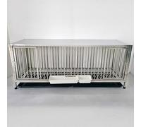 Large Rabbit Hutch, Outdoor Chicken Cage with Pull Out Trays and Food Box, Guinea Pig House for Small To Medium Animals(150 * 50 * 60CM)