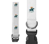 Large 'Race Horse & Jockey' Dog Collar (PR00067994)