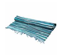 Large Rag Rug - 150x90cm - premium quality - Aqua Blues