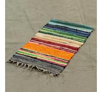 Large Rag Rug - 150x90cm - premium quality - Rainbow Colours