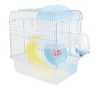 Large Rat Cage Hamster Castle with Visibility Wire Plastic | Double Deck Castle Style, Wear Resistant Breathable Build, for Dwarf Hamsters and Pet Mice