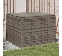(brown, 107 x 55 x 50/53 cm) vidaXL Garden Storage Box Bench Container Chest Shed Blanket Box Poly Rattan
