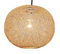 Large Rattan String Ball Pendant Lampshade - (Natural)