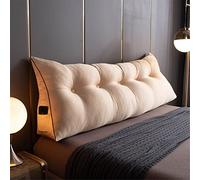 Large Reading Pillow Bed Wedge Headboard Pillows Lumbar Back Support for Sitting Up in Bed/daybed,Yellow,Queen