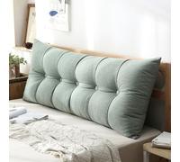 Large Reading Pillow for Sofa - Removable Lumbar Support Cushion & Back Rest - Washable Daybed Headboard Pillow - 150x60x20cm Comfort for Home & Office