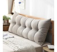 Large Reading Pillow for Sofa - Removable Lumbar Support Cushion & Back Rest - Washable Daybed Headboard Pillow - 150x60x20cm Comfort for Home & Office