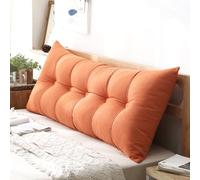 Large Reading Pillow for Sofa - Removable Lumbar Support Cushion & Back Rest - Washable Daybed Headboard Pillow - 150x60x20cm Comfort for Home & Office