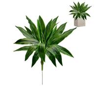 Large Realistic Artificial Boston Fern & Dragon's Blood Tree Plants,UV Resistant Fake Faux Outdoor f Lifelike Shrubs Plants,