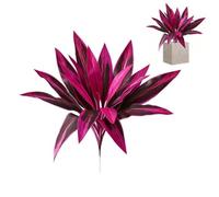 Large Realistic Artificial Boston Fern & Dragon's Blood Tree Plants,UV Resistant Shrubs Lifelike Plants, Faux Fake f Outdoor