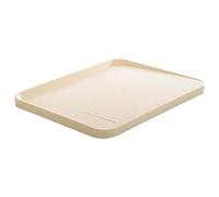 Large Rec Kitchen Cutting Board, Raised Edges Anti Skid Double Plastic Simple Sided High Sturdy PP for Cooking Home Multi Functional Chopping with Restaurant 37x 28cm