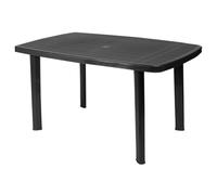 Large Rectangle Collapsible Garden Table Plastic Patio Deck Furniture Outdoor