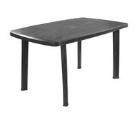 Large Rectangle Collapsible Garden Table Plastic Patio Deck Furniture Outdoor