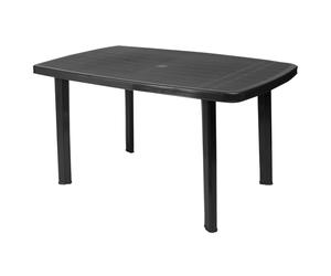 Large Rectangle Collapsible Garden Table Plastic Patio Deck Furniture Outdoor
