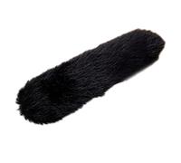 Large Rectangle Shape Plush Hair Clips for Women, 4 black | Elegant Hair Ornament Large Hairpins for Girls Dailywear Non Slip Birthday Party Halloween Costume