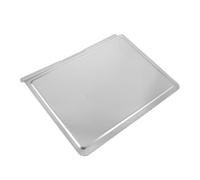 Large Rectangle Toaster Oven Drip Pan 15x12 Inch Zinc Plated Iron Metal | Extra-thick Construction with Rolled Edge Trim, Universal Compatibility for Air Fryers, Suitable for Daily Household Cooking