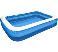LARGE RECTANGULAR FAMILY SWIMMING POOL GARDEN SUMMER INFLATABLE KIDS ADULTS PADD