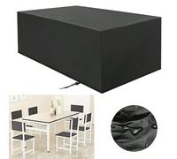 large Rectangular Garden Table Furniture Covers,350x330x100cm Garden Furniture Covers Waterproof Windproof Sofa for Garden Bench UV-Resistant